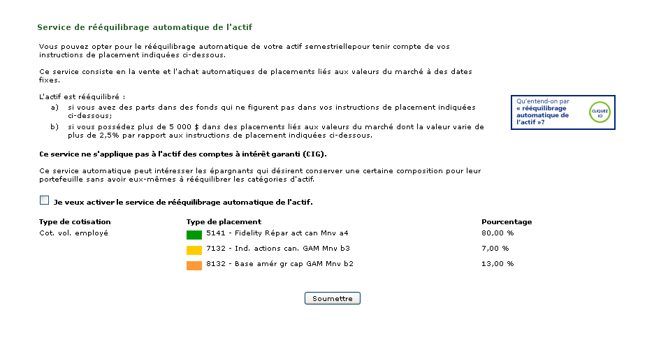 Automatic Asset Rebalancing