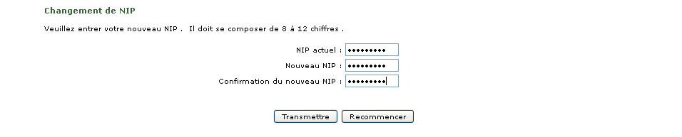 Change My PIN