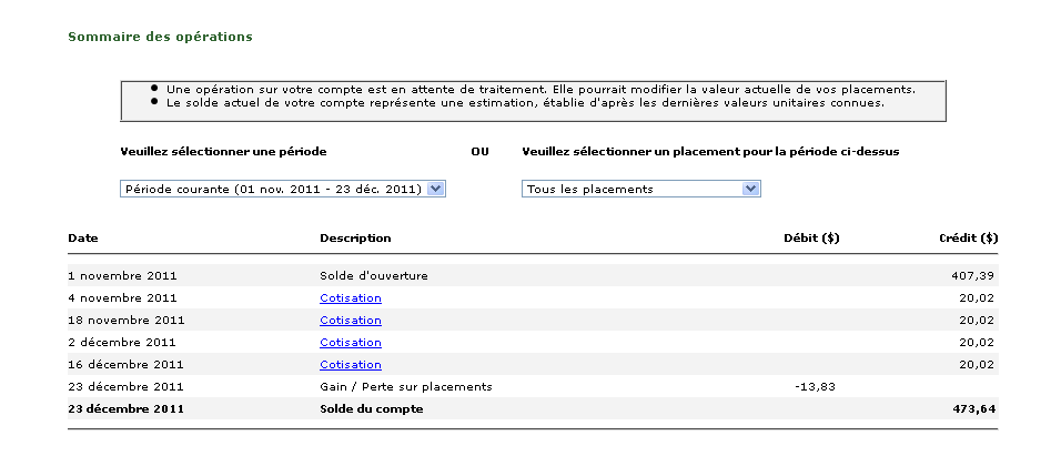 Transaction Summary