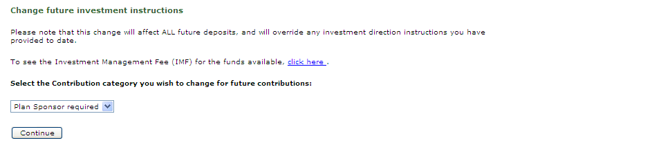 Change future investment instructions Your Portfolio