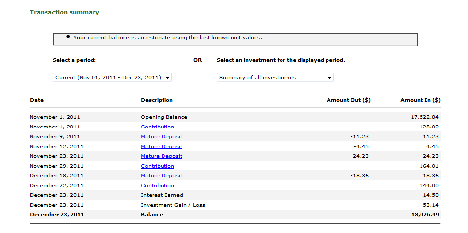 Transaction Summary