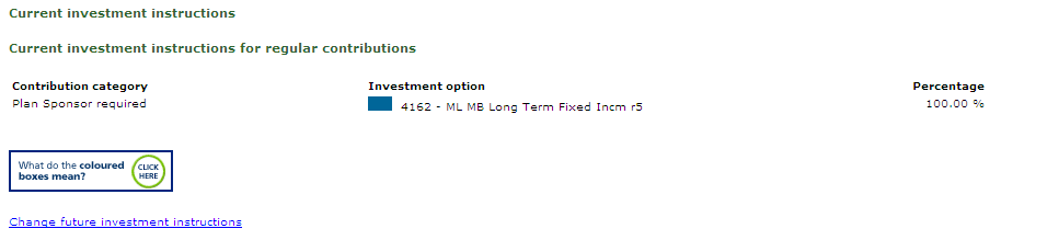 View My Investment Instructions