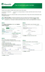 Notifying Manulife of a member's termination. Coming soon.