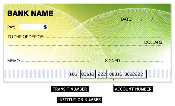 Cheque example