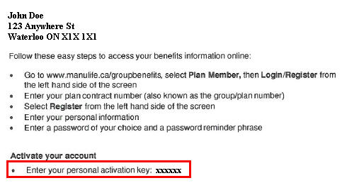 Site access - activate your account